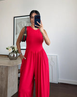 Drop-Waist Harem Jumpsuit