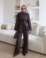Elegance Wide-Leg Set + Belt