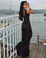 Elegant Cut-Out Pleated Jumpsuit