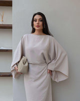 Elegant Flow Sleeve Dress