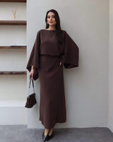 Elegant Flow Sleeve Dress