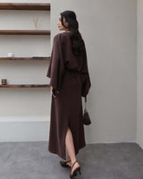 Elegant Flow Sleeve Dress
