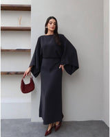 Elegant Flow Sleeve Dress