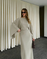 Elegant Flow Sleeve Dress