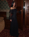 Elegant Ruffle Evening Gown