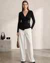 Elegant Waist Wrap Top