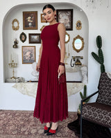 Elegant Waistline Lace Dress