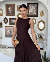 Elegant Waistline Lace Dress