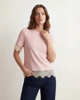 Elevated Basics Lace Detail T-Shirt