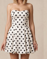 Élise Polka Mini Dress
