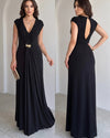 Élise Sculpted Drape Gown