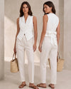 Elowen Lace-Tailored Vest