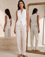 Elowen Lace-Tailored Vest