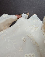 Embroidered Belted Top