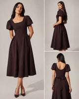 Emilia Flare Midi Dress
