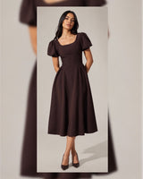 Emilia Flare Midi Dress