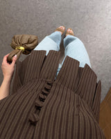 Espresso Pleated Vest Top