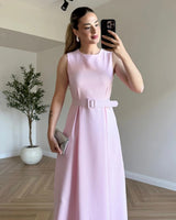 Étoile Belted Midi Dress