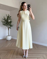 Étoile Belted Midi Dress