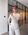 Fall Basic Buttoned Top