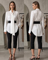 Feminine Blouse + Belt