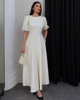 Feminine Flow Polka Dress