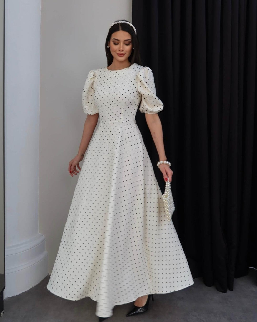 Feminine Flow Polka Dress