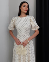 Feminine Flow Polka Dress
