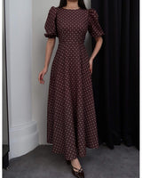 Feminine Flow Polka Dress