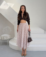 Feminine Flow Polka Maxi