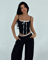 Feminine Pinstripe Set