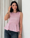 Femme Polka Flare Top