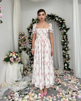 Floral Corset Maxi Dress