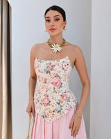 Floral Corset Top