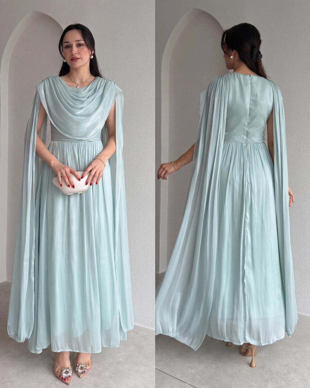 Flow Cape Dress