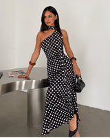Flowing Polka Dot Dress