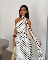 Flowing Polka Dot Dress