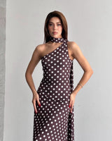 Flowing Polka Dot Dress