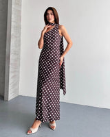 Flowing Polka Dot Dress