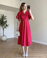 Flowy Polka Dress