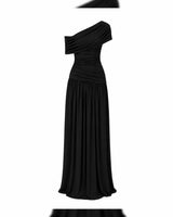 Fluid Drape Evening Dress