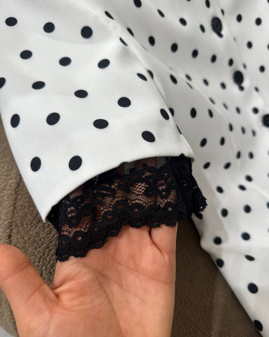 French Vintage Polka Blazer