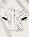 French Vintage Polka Blazer