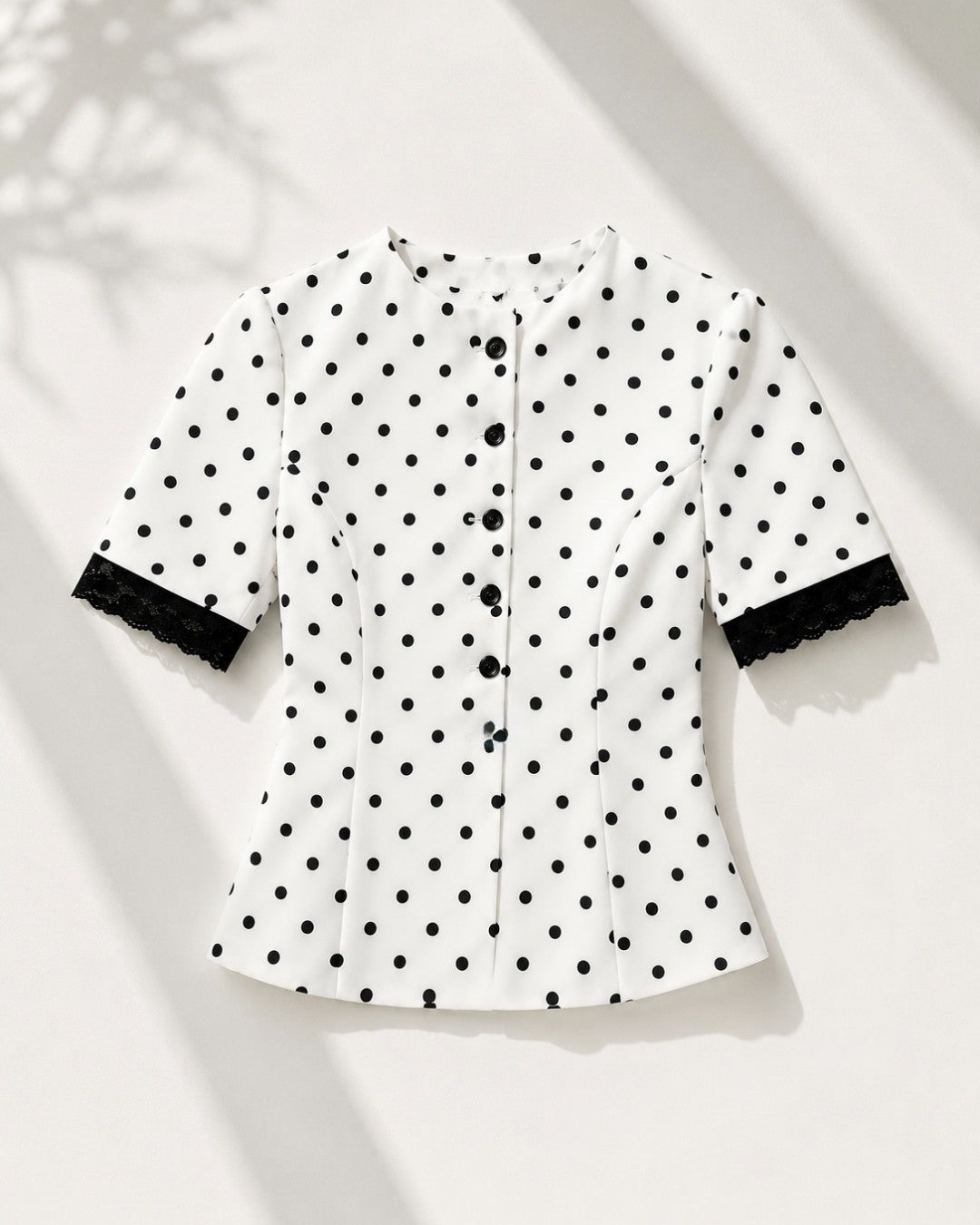 French Vintage Polka Blazer