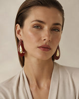 Gilded Teardrop Earrings