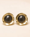 Glass Medallion Earrings