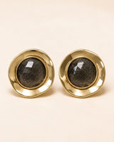 Glass Medallion Earrings