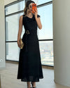 Gold Accent Midi Dress