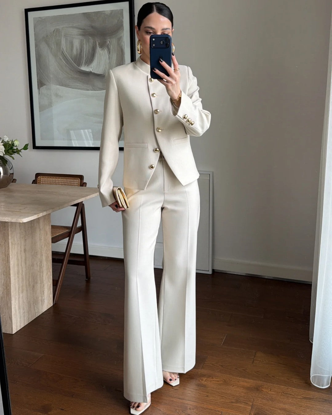 Gold Button Tailored Suit