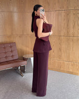 Halter Neck Tailored Suit